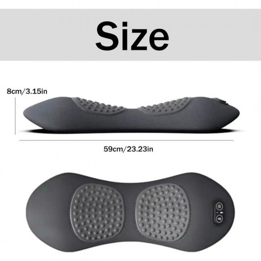 Multifunctional Lumbar Massage Pillow with Heating and Vibration